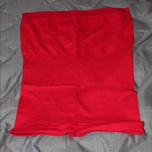 Red tube top